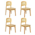 Levede 4x Rattan Dining Chair Wooden Kitchen Chair-2006733383874514944
