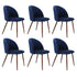 Levede 6x Dining Chairs Seat French Navy-2006732722147561472