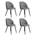 Levede 4x Dining Chairs Kitchen Cafe-2006732721266757632