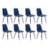 Levede 4x Dining Chairs Kitchen Velvet Blue-2006732723590402048