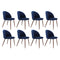 Levede 8x Dining Chairs Seat French Navy-2006732722332110848