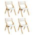 Levede 4x Dining Chairs Foldable PU Beige-2006732727788900352