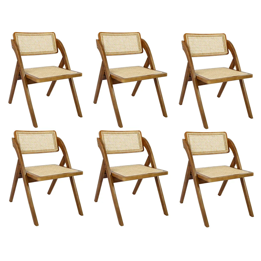 Levede 6X Foldable Rattan Dining Chairs-2006732727046508544
