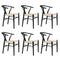 Levede 6x Dining Chairs Wooden Hans Black-2018816932366651392