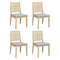 Levede 4X Cane Dining Chair Rattan Armless Seat-2006732734558507008