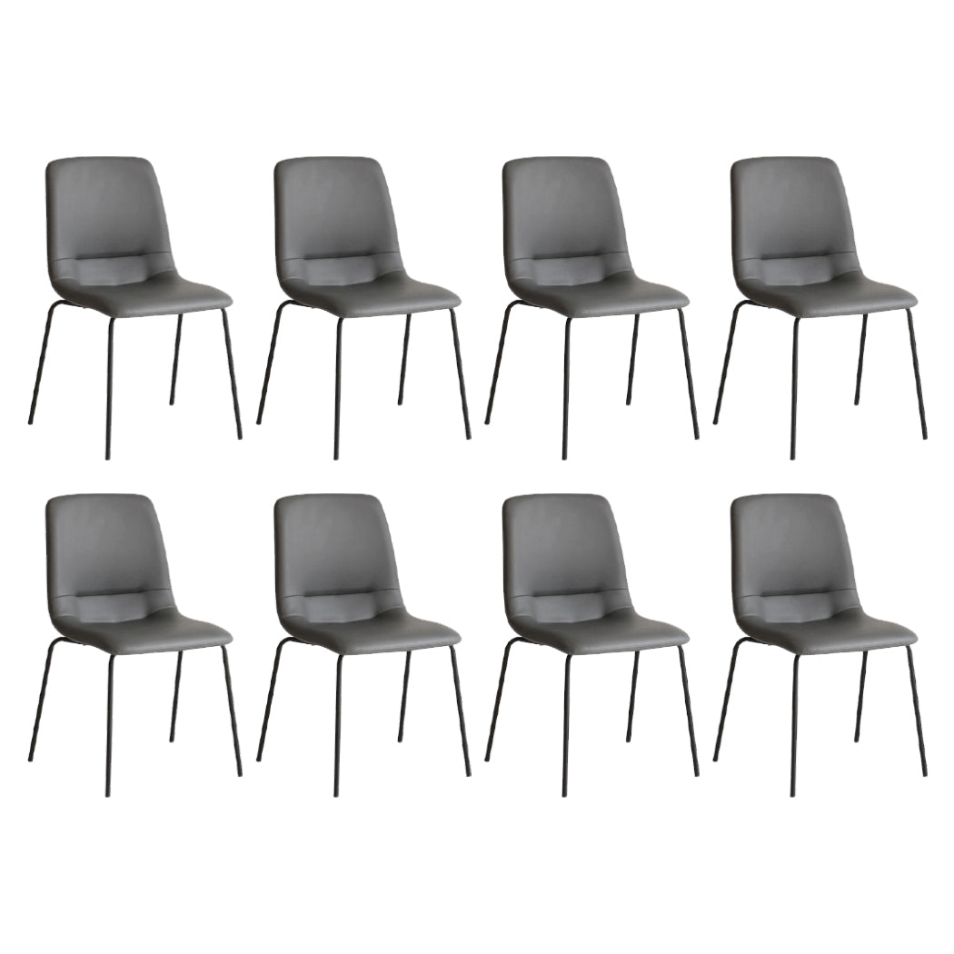 Levede Stackable Dining Chairs Kitchen Grey Set of 8-2006732727608545280