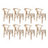 Levede 6x Dining Chairs Wooden Hans-2018816941006917632