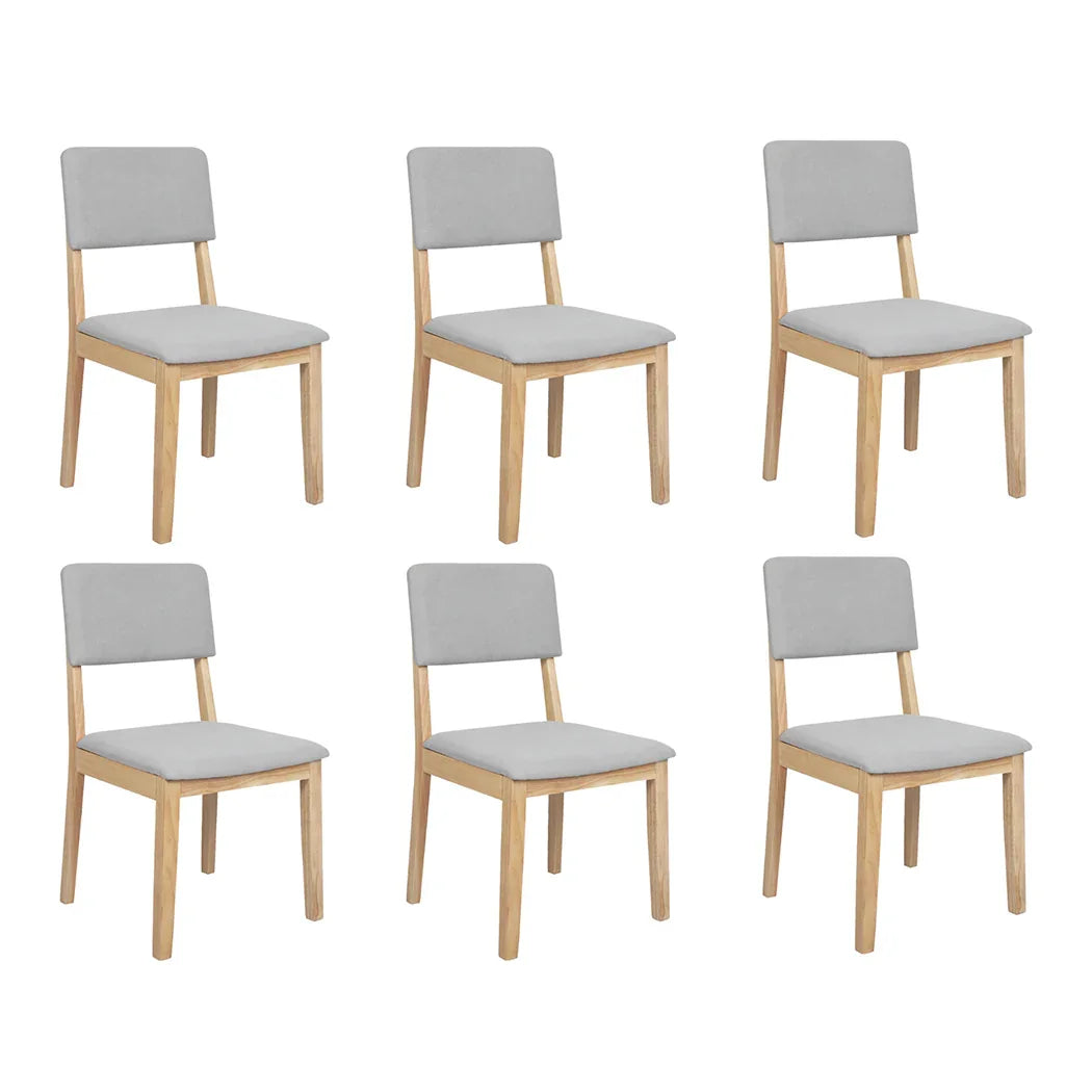 Levede Dining Chairs 6 Upholstered Kitchen Chair-2029387211492954112