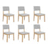 Levede Dining Chairs 6 Upholstered Kitchen Chair-2029387211492954112