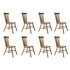 Levede 8x Dining Chairs Kitchen Windor Oak-2006732720021049344