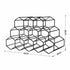 Wine Rack Metal 12 Bottle No Assembly Required Black