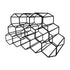 Wine Rack Metal 12 Bottle No Assembly Required Black
