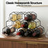 Wine Rack Metal 12 Bottle No Assembly Required Black