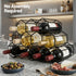 Wine Rack Metal 12 Bottle No Assembly Required Black
