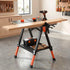 Portable Folding Work Table 454kg Adjustable Workbench