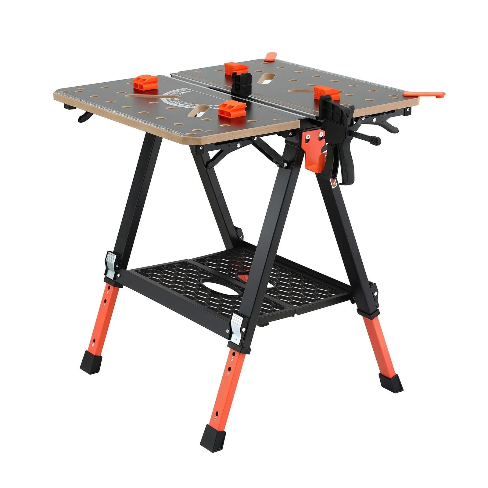 Portable Folding Work Table 454kg Adjustable Workbench