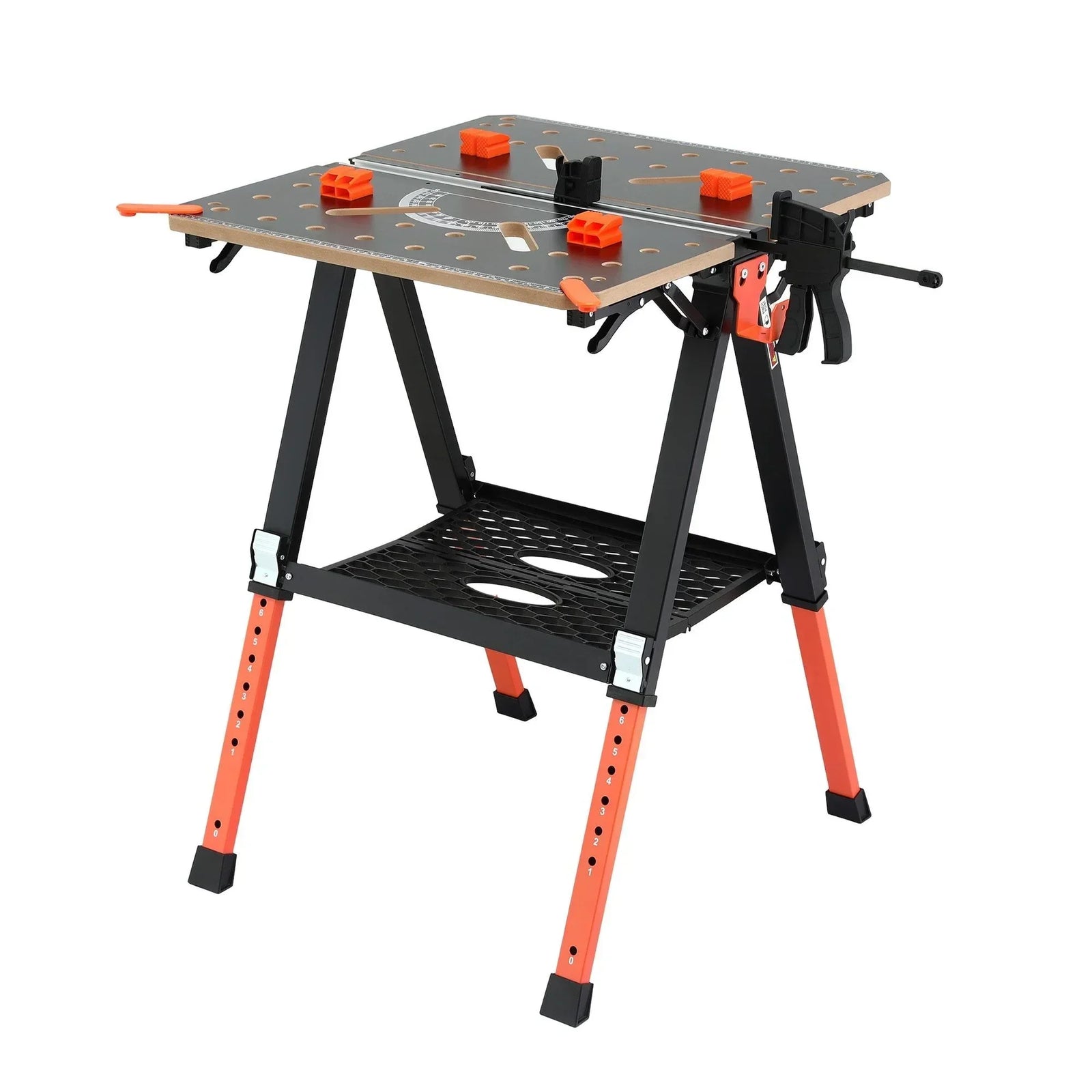 Portable Folding Work Table 454kg Adjustable Workbench