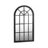 Window Mirror Arched Wall Mirrors 76x51cm Black