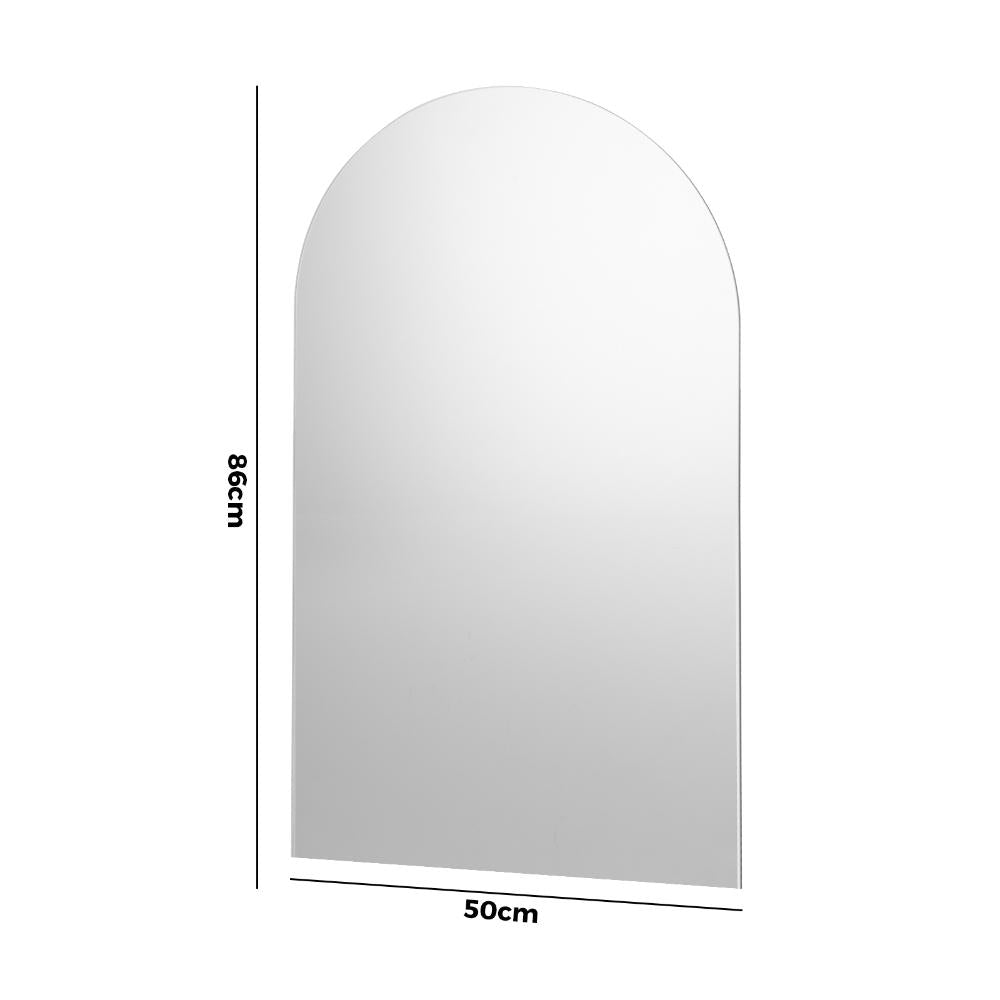 Wall Mirrors 86x50cm Arched Frameless