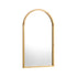 Wall Mounted Mirror Wooden Frame Arched 86 x 50cm