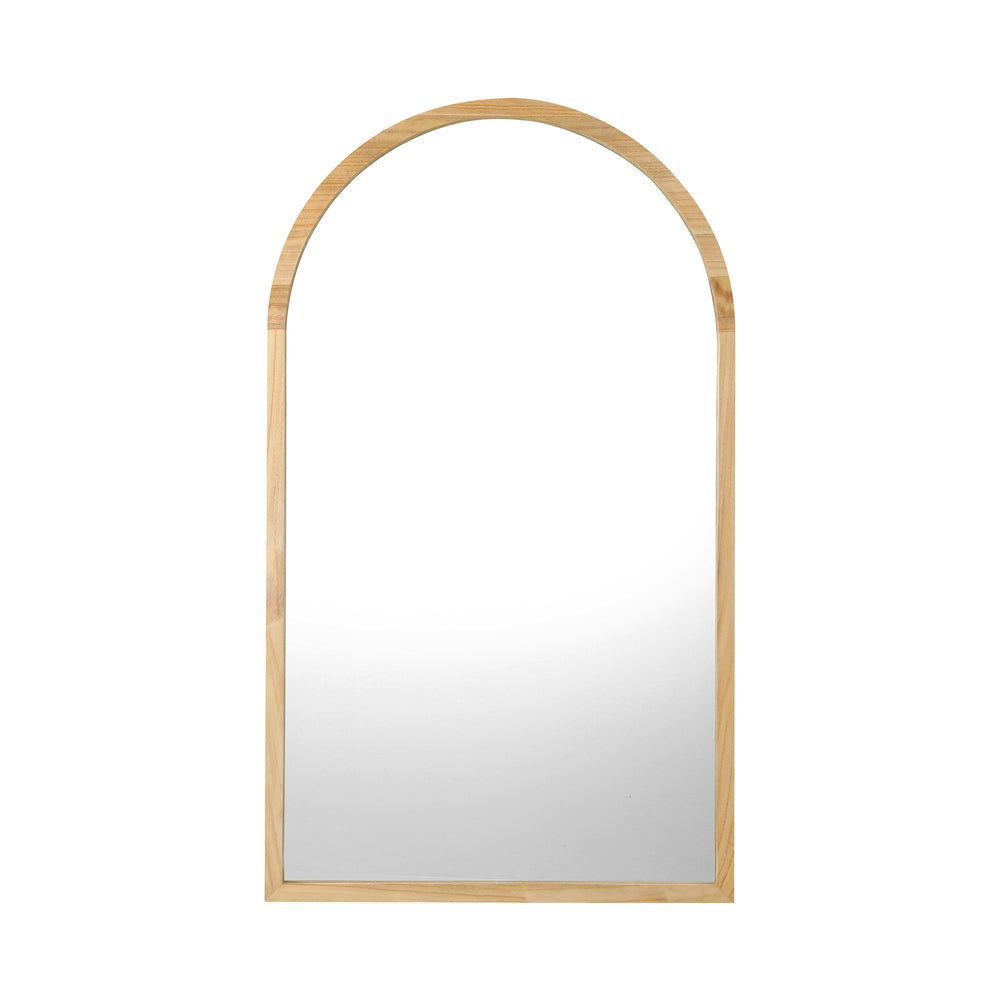 Arched Wall Mirrors 86x50cm Wooden Set of 2