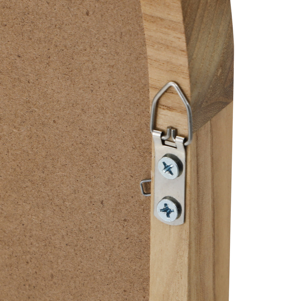 Arched Wall Mirrors 86x50cm Wooden Set of 2