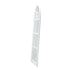 Oikiture Wooden Window Mirror Arched Wall Mirrors 130x70cm White