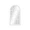 Oikiture Window Mirror Arched Wall Mirrors 76x51cm Wooden White