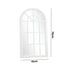 Oikiture Window Mirror Arched Wall Mirrors 76x51cm Wooden White