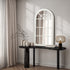 Oikiture Window Mirror Arched Wall Mirrors 76x51cm Wooden White