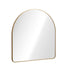Oikiture 2PC Arched Vanity Mirror Aluminium Frame 100x100cm Gold