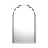 Oikiture Wall Mirror 86x50cm Arched Black