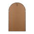 Oikiture Wall Mirror 86x50cm Arched Black