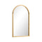 Wall Mirror Wooden Frame Arched 86 x 50cm
