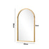 Wall Mirror Wooden Frame Arched 86 x 50cm