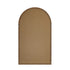 Arched Wall Mirror – Paulownia Wood Frame, 86×50cm, Brown (Set of 2)