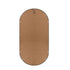 Oikiture Wall Mirror Oval Black 84x50cm