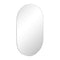 Oikiture Oval Frameless Wall Mirror 84x50cm Bathroom Bedroom Decorative Mirror