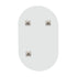 Oikiture Wall Mirror Oval Frameless 84x50cm