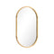 Oikiture Oval Wall Mirror 84x50cm Wooden Frame Decorative Bedroom Hallway