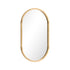 Oikiture Wall Mirror Oval Wooden 84x50cm
