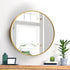 Oikiture Wall Mirror Round 50cm Gold