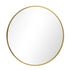 Round Wall Mounted Mirror with Wood Frame 50cm