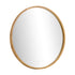 Oikiture Wall Mirror with Wood Frame 60cm Round