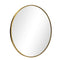 Oikiture Wall Mirror Round 70cm Gold