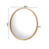 Wall Mirror with Wood Frame 70cm Round