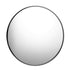 Oikiture Wall Mirror Round Black 80cm