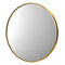 Oikiture Wall Mirror Round 80cm Gold