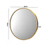 Oikiture Wall Mirror Round 80cm Gold
