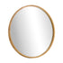 Oikiture Wall Mirror with Wood Frame 80cm Round